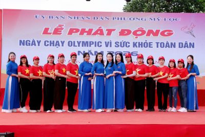 CBQL, GV, NV trường mầm non Mỹ Hưng tham gia “Ngày chạy Olympic vì sức khoẻ toàn dân năm 2026”