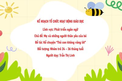 Truyện: “Thỏ con không vâng lời”