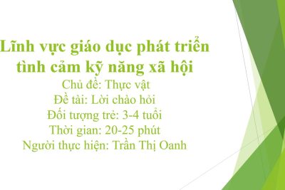 TC-KNXH: “Lời chào hỏi”
