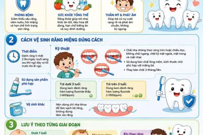Tuyên truyền Hướng dẫn chăm sóc răng miệng cho trẻ