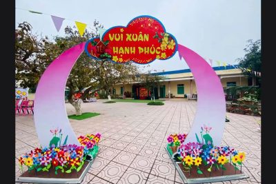 Trường mầm non Mỹ Hưng tổ chức  chương trình : Vui xuân hạnh phúc năm 2024